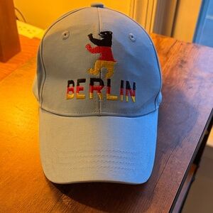 Berlin Embroidered Blue Cap